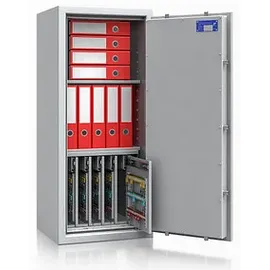 ISS safe4key Schlüsseltresor grau mit 280 Haken Doppelbartschloss