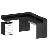 INOSIGN Eckschreibtisch »New Selina«, Schreibtisch, Schubkästen, mit oder ohne Monitoraufsatz, B 180/160 cm grau