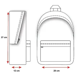 Vadobag Pokémon Rucksack mit Vortasche | Pokemon | 37 x 28 x 12 cm | Tasche