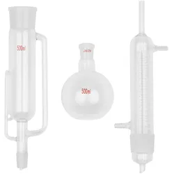 Steinberg Systems Soxhlet-Apparat - mit Rückflusskühler und Titrierkolben (500 ml)