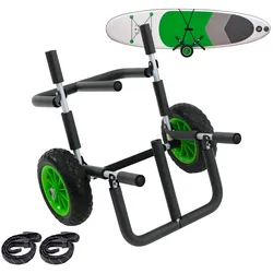 SUP Board Wagen für 2 SUP's klappbares Alugestell mit Polsterung PU-Räder ink...