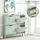 SoBuy FSR100 100 x 90 x 19 cm mit 4 Klappen grün
