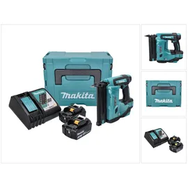 Makita DBN 500 RFJ Akku Stauchkopfnagler 18 V 15-50 mm + 2x Akku 3,0 Ah + Ladegerät + Makpac
