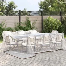 vidaXL Transparente Plane mit Ösen 5x5 m Polyethylen