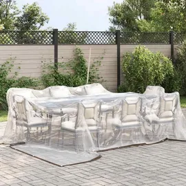 vidaXL Transparente Plane mit Ösen 5x5 m Polyethylen