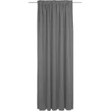 ADAM Audio Vorhang ADAM "Uni Collection light" Gr. 2, schwarz (schwarz, beige), B:142cm H:175cm, Jacquard, Baumwolle, Gardinen, aus 100% Bio-Baumwolle