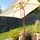 Sekey Holz-Sonnenschirm 200 x 150 cm weiß
