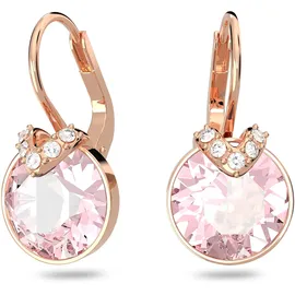 Swarovski Ohrhänger Bella V Drop-Ohrhänger, rosa Roségold-Legierungsschicht | OS