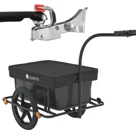 Juskys Lastenanhänger 90 L schwarz