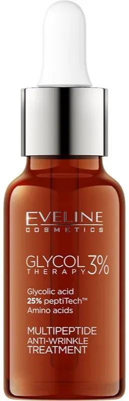 Eveline Cosmetics Glycol Therapy Hautserum zur Reduzierung von Alterserscheinungen mit Peptiden 18 ml