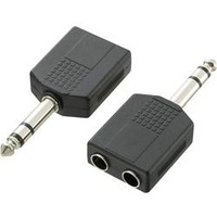 SpeaKa Professional Klinke Audio Y-Adapter [1x Klinkenstecker 6.35 mm