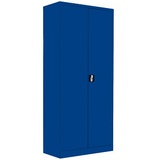 LÜLLMANN Stahlschrank 530333 enzianblau 80,0 x 38,3 x 180,0 cm, aufgebaut