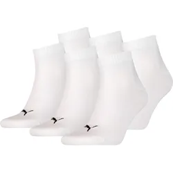 6 Paar Puma Unisex Quarter Socken Sneaker Gr. 35 - 49  für Damen Herren Füßlinge 39/42