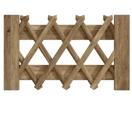 Tetzner & Jentzsch Jägerzaun 100 x 60 cm braun
