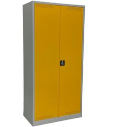 CEHA Umwelt- und Gefahrenstoffschrank mit 92 cm Breite | 4 verzinkten Wannenfachböden und Türen in RAL1003 (signalgelb)