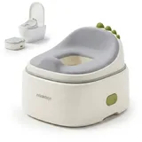 Relaxdays Töpfchen 4-in-1 Dino, mit Deckel
