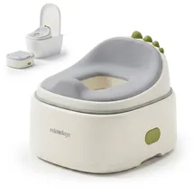 Relaxdays Töpfchen 4-in-1 Dino, mit Deckel