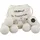 Relaxdays Trocknerbälle 8er Set, Schafwolle, Trocknerkugeln für Wäschetrockner, umweltschonend, schnelles Trocknen, weiß