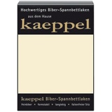 Kaeppel Spannbettlaken »Spannbettlaken Biber«, 100% Baumwolle, kuschelig weich ideal für Winter, beige