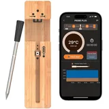Kabelloses Digitales Fleischthermometer Mit Bis Zu 100 M Reichweite, Intelligentes Bluetooth-küchenthermometer, Grillthermometer Mit App-steuerung, Keramikgriff, Für Grill Und Backofen