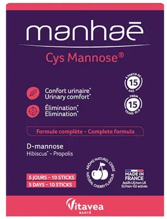 Manhaé Cys Mannose Harnkomfort & Ausscheidung 10 Sticks