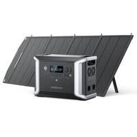 Dabbsson Portable Powerstation DBS2300 mit 200W Solarpanel, 2330Wh EV Semi-solid State LiFePO4 Batterie, 2200W AC Ausgänge, Solar Generator für Outdoor RV Camping, Home Backup, Notfall