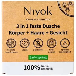 Niyok 3in1 Feste Dusche Körper + Haare + Gesicht (Early spring)