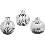 FRANK FLECHTWAREN Vase "Silberschein", im 3er Set