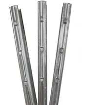 Trutzholm Z-profil Zaunpfosten 150 cm Feuerverzinkt 20x Zaunpfähle 1.5 mm Stärke gestan...