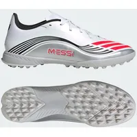 Adidas F50 Messi League TF Fußballschuh WEISS|ROT|silber 48