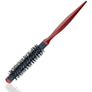 1 x runde Bürste, runde Haarbürste, Mini-Haarbürste, ultradünn, Haarstyling-Bürste (1,3 cm)