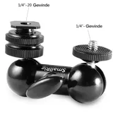 SmallRig 1135 Dual Kugelkopf mit Blitzschuh und