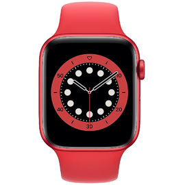 Apple Watch Series 6 GPS 44 mm Aluminiumgehäuse (product)red, Sportarmband (product)red