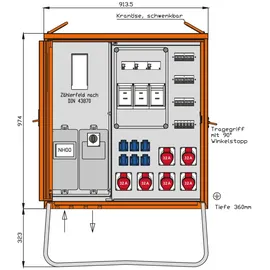Walther Werke Anschlussverteilerschrank WAV0432CR1