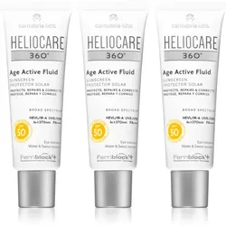 Heliocare 360° Age Active Fluid Bräunungsemulsion gegen die Alterung SPF 50+