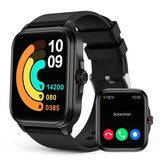 Smartwatch Herren Damen mit Telefonfunktion, 1,91"HD Fitnessuhr, 100+ Sportsmit mit Schrittzähler Herzfrequenz SpO2, Schlafmonitor Watch, Wasserdichte IP67-Smartwatch, kompatibel mit Android iOS