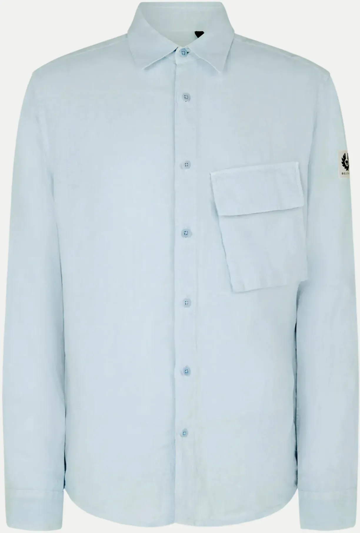 Scale Leinenhemd Blau L