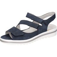 Waldläufer Hakura Keilsandalette, Sommerschuh, Sandale, Keilabsatz, in bequemer Schuhweite H blau 37 EU