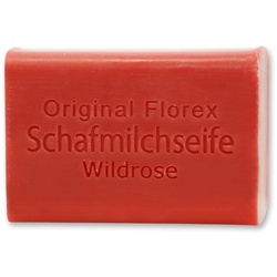 Florex - Schafmilchseife eckig Wildrose 100 g
