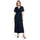 Betty & Co Damen Jumpsuit mit Plissee 34, Dunkelblau - 34W