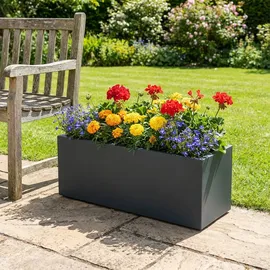 ethick Blumentopf Rechteckig 58 58 x 29 x 30 cm Anthrazit