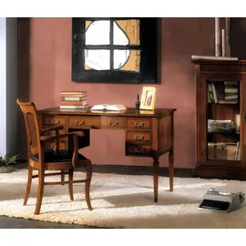 vaccari cav giovanni Schreibtisch und Stuhl aus Holz mit Armlehnen Bücherregal Büromöbel Design Neu