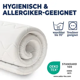 knerst ErgoFit Matratzentopper 5 cm 140 x 200 cm weiß