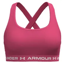Under Armour Crossback Mid Bra Super Pink/White XL