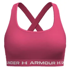 Under Armour Crossback Mid Bra Super Pink/White XL