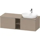 Duravit D-Neo Konsolenwaschtischunterbau wandhängend Leinen Matt 1400x550x459 mm - DE4950R70750000 DE4950R70750000