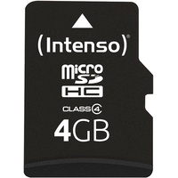 Intenso microSDHC 4 GB Class 4 + SD-Adapter