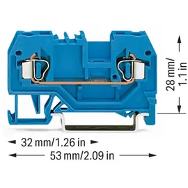 WAGO GmbH& Co. KG Durchgangsklemme bl 0,08-2,5qmm 280-904
