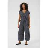 Kaffe Jumpsuit 'Ilona' - Blau,Beige,Weiß,Dunkelblau - XXL