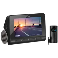 70mai A810-2 (GPS-Empfänger, Eingebautes Mikrofon, Bluetooth, WLAN, Akku, Eingebautes Display, 4K A810 Dash Cam Set